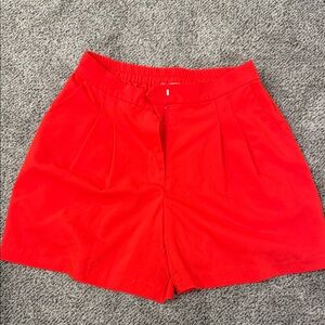 Skies Are Blue High Waist Red Shorts